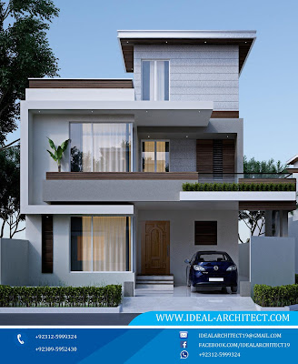 5 Marla House Front Elevation Design