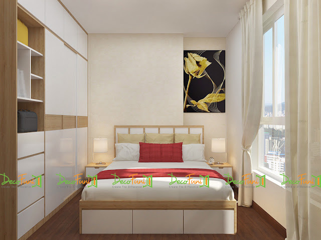 Nội thất phòng Master chung cư 70m2 - 2 phòng ngủ, chung cư Moonlight Residences Nội thất phòng Master chung cư 70m2 - 2 phòng ngủ, chung cư Moonlight Residences