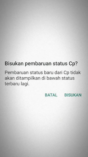 cara membisukan status wa menyembunyikan status teman di wa