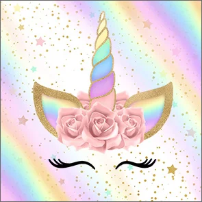 Pegatinas personalizadas de cumpleaños de unicornio Etiquetas de