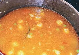 Water added in pressure cooker for cooking Dal khichdi recipe