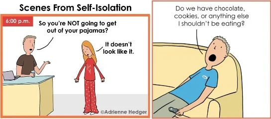 social isolation is real - hedger humor