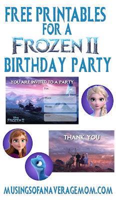 free frozen 2 birthday printables