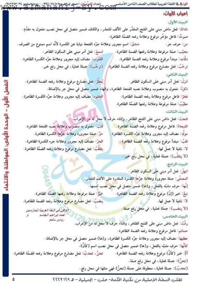 شرح ابيات قصيدة دمشق للصف الثامن؟ 5 شرح ابيات قصيدة دمشق للصف الثامن؟ 4