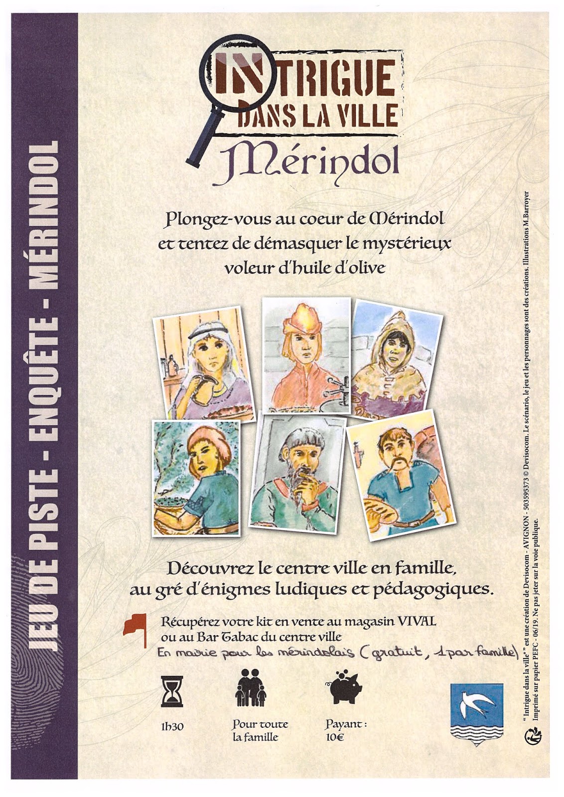 Le Grand Mémo "INTRIGUE DANS LA VILLE" A MÉRINDOL JEU DE PISTE ENQUÊTE