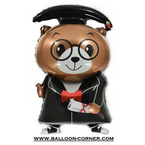 Balon Foil Beruang Sarjana / Graduation Bear (Seri Dokter)