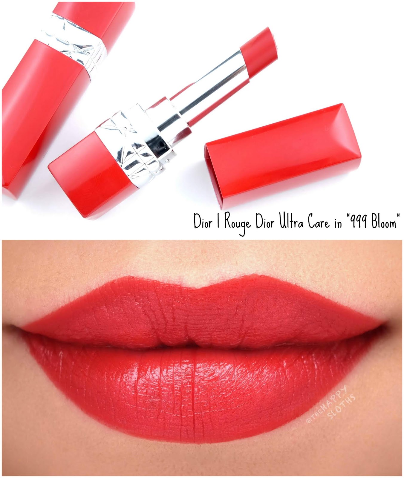 Dior | Rouge Dior Ultra Care Lipstick in "999 Bloom": Review and Swatches