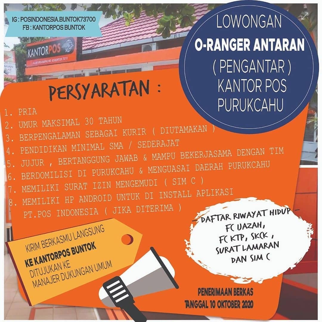 Loker Pos Kota Loker Terbaru 2019, Lowongan Kerja PT
