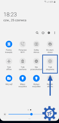 Skrót do trybu skupienia