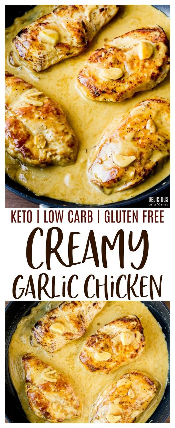 Low Carb Creamy Garlic Chicken