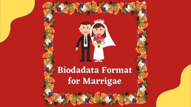 शादी के लिए बायोडाटा | Marriage Biodata  Boy with Shri Ganesha Watermark