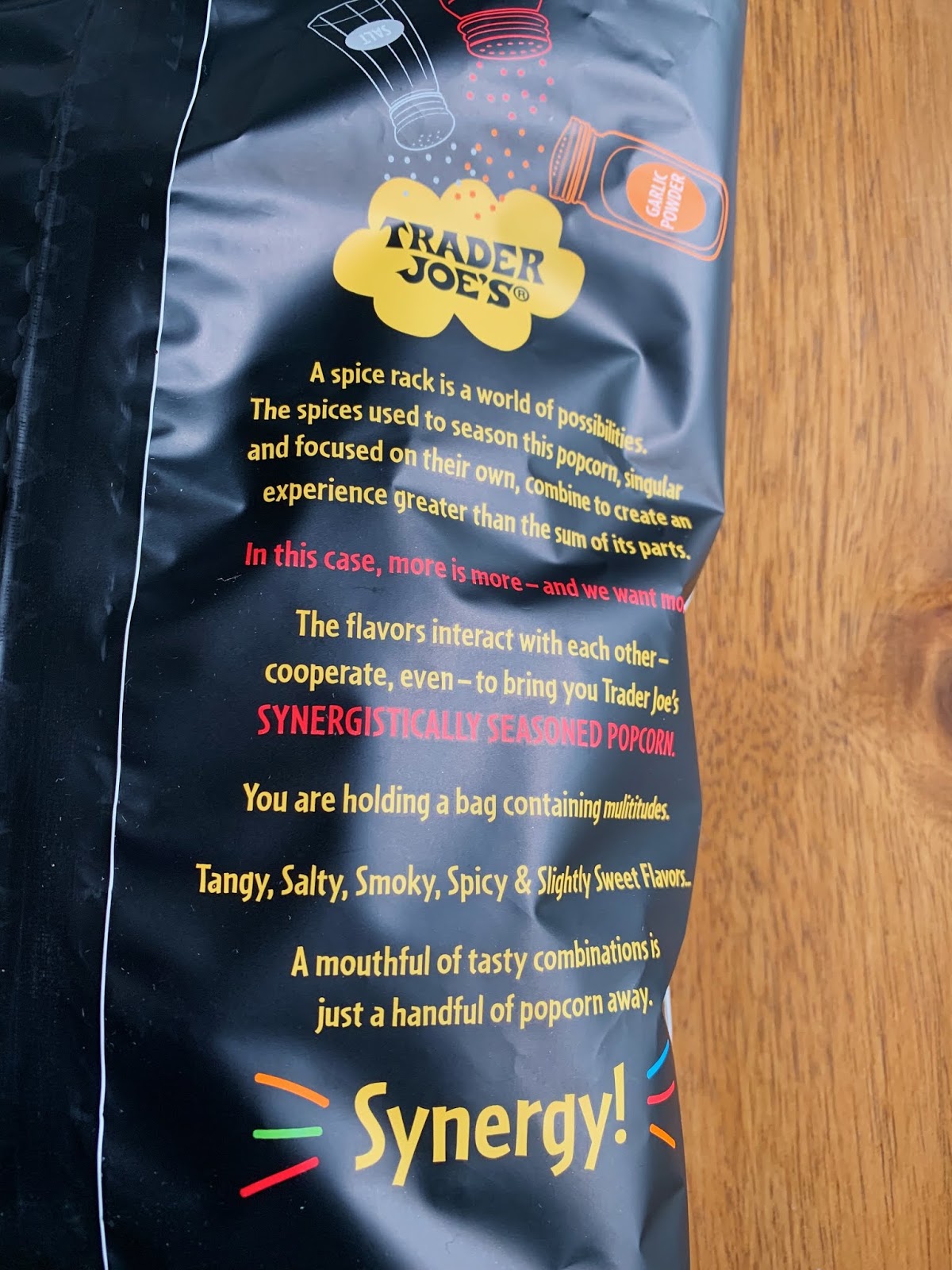 Trader Joe's Synergistically Seasoned Popcorn