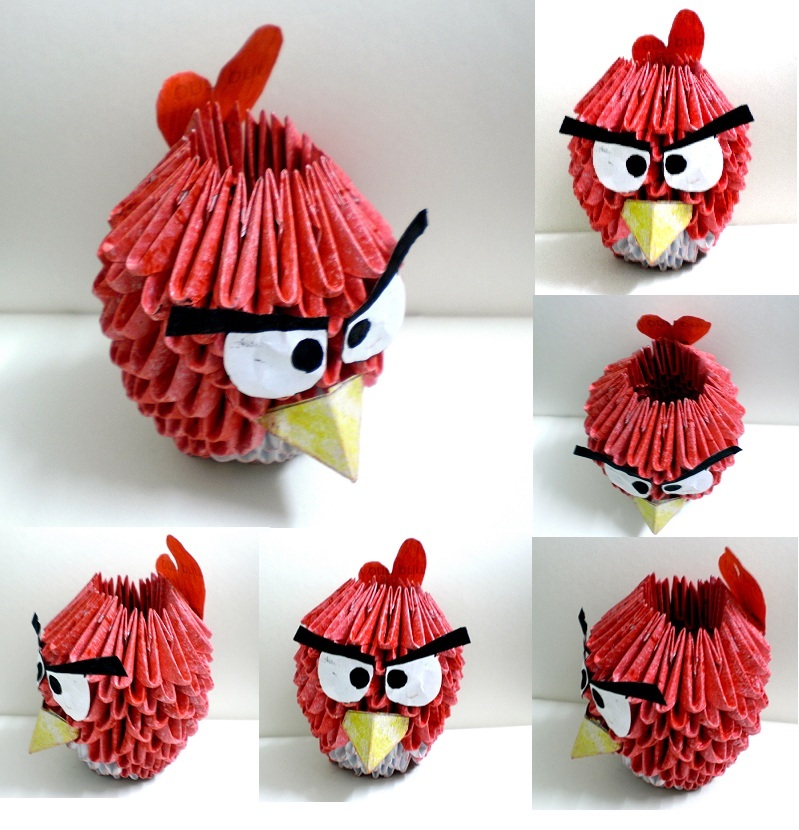 Angry Birds Red en 3DBienvenidos al mundo del Origami, Kirigami, Makigami. El arte del papel