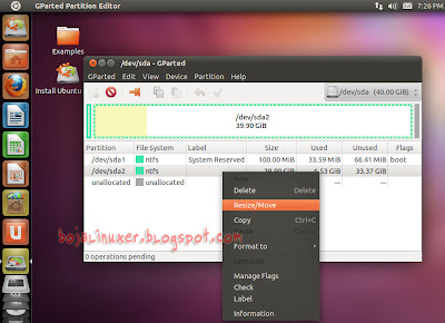 GParted On Ubuntu 11.04