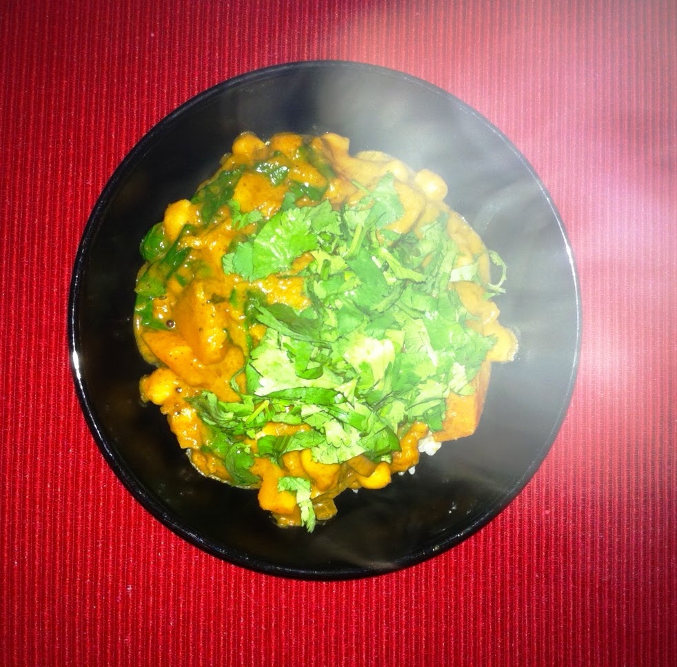 Good enough to eat Pumpkin, spinach and chickpea (madras) curry