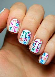 nail nails pi designs symbol math easy fancy geeky pretty creative cool nerds dressed unas diy facile polish unghie summer