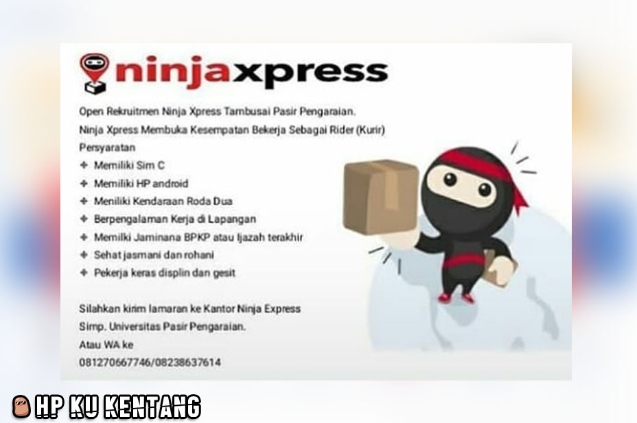 Lowongan Pekerjaan Pasir Pengaraian Ninja Express Hpku Kentang
