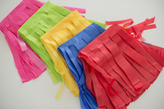 Tissue paper party decorations