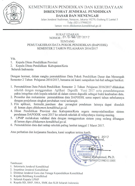 Cut Off Batas Akhir Sinkronisasi Aplikasi Dapodik Versi 2017 Blog Om Jhon