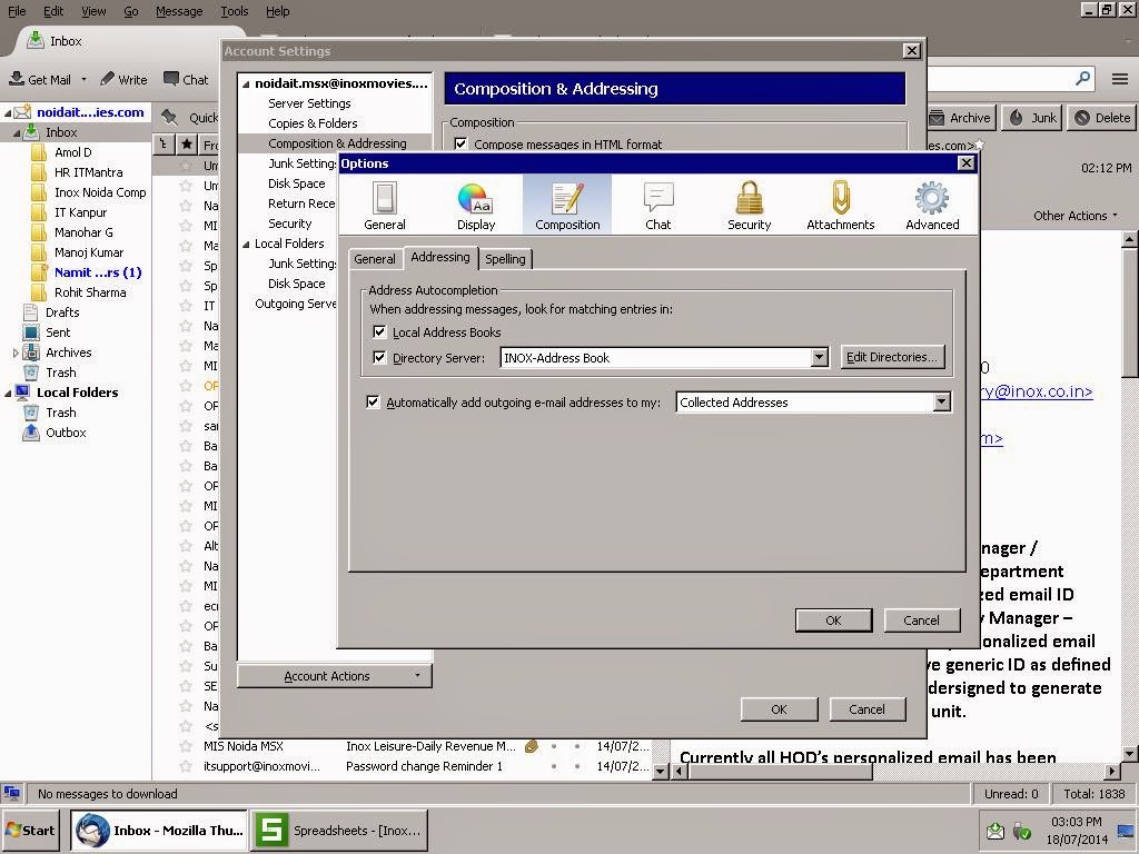 Save Address Book on Thunderbird Mail by IP Address SBIT Online
