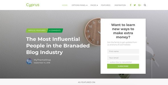 Cyprus – Unique Premium WordPress theme for Branded websites