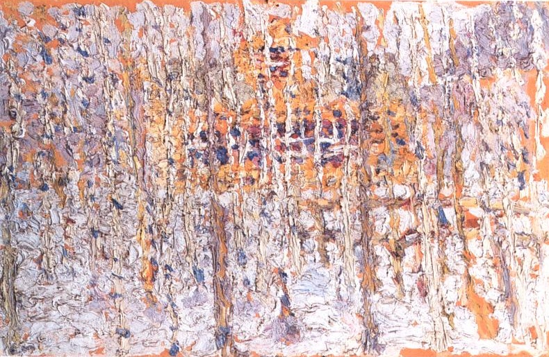 Paisaje con una casa amarilla