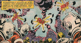 Hawkman 24 panel with three 'Pouf's
