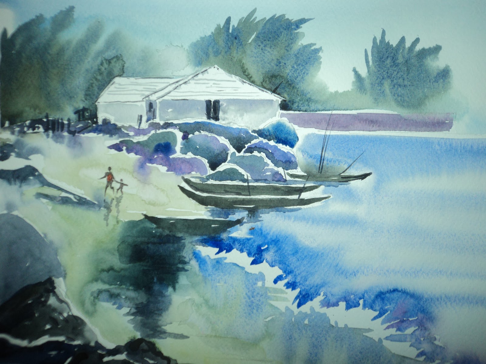 Artists of India: Ayanangshu:Random watercolor sketches inspired by ...