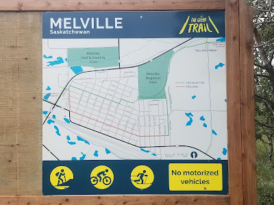 Great Trail Melville SK sign.
