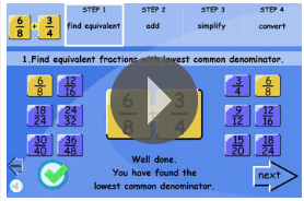 http://www.iboard.co.uk/iwb/Add-Simplify-and-Convert-to-Mixed-Fractions-369