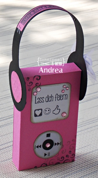 Stempel + Stanzschablonen: MP3 Player-Box