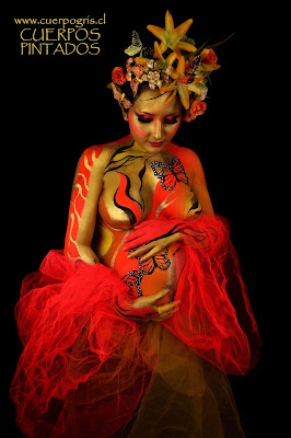 cuerpos pintados embarazada pregnat bodypaint