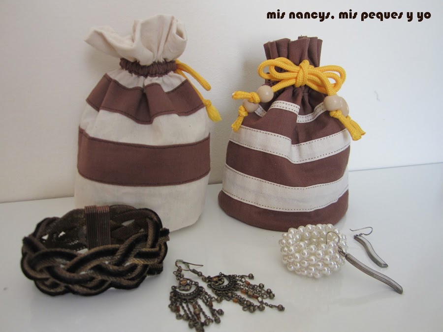 mis nancys, mis peques y yo, tutorial bolsita de viaje, versiones para guardar bisutería