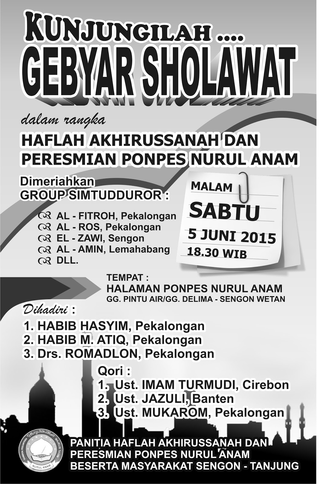 Contoh Brosur Ziarah Wali 5 Terpopuler