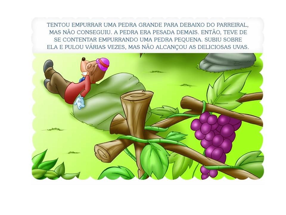 Fábula A Raposa e as Uvas