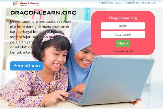 Panduan mendaftar dan menggunakan platform dragonlearn.org untuk belajar online Siswa Madrasah Ibtidaiyah