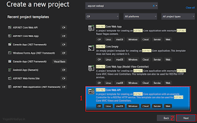 Create Asp.Net Core Web API with Entity Framework Core Code First Approach - YogeshHadiya.in