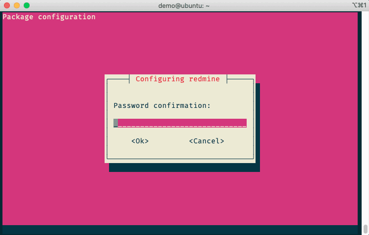 Package Configuration 確認MySQL密碼