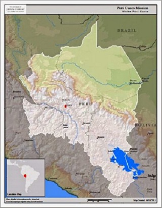 Peru Cusco Mission Map