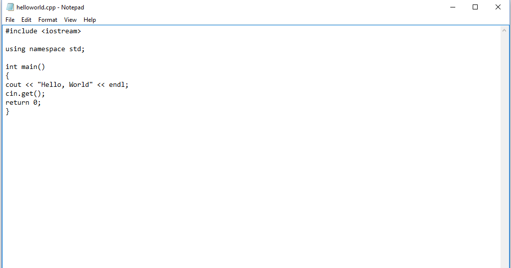 Kmilk4: How to make simple hello world program in C++