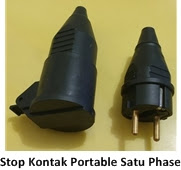 Stop kontak portable satu phase