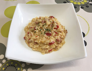 Risotto with cream cheese