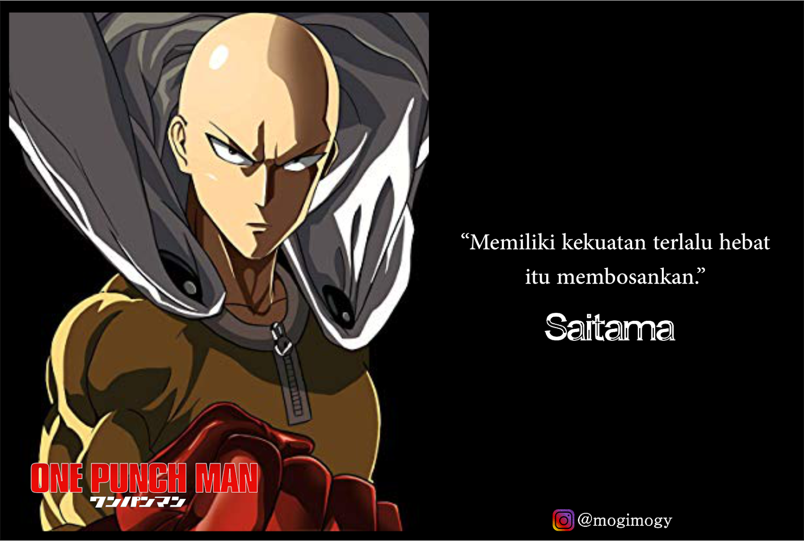 15 Quotes Bijak Dan Keren Karakter One Punch Man Mogimogy