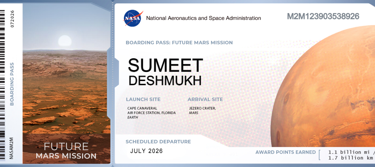 Kids Activity Send your name to Mars.