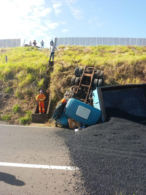 Acidente com caminhão deixa vítima grave e pista interditada em Martinópolis Acidente com caminhão deixa vítima grave e pista interditada em Martinópolis