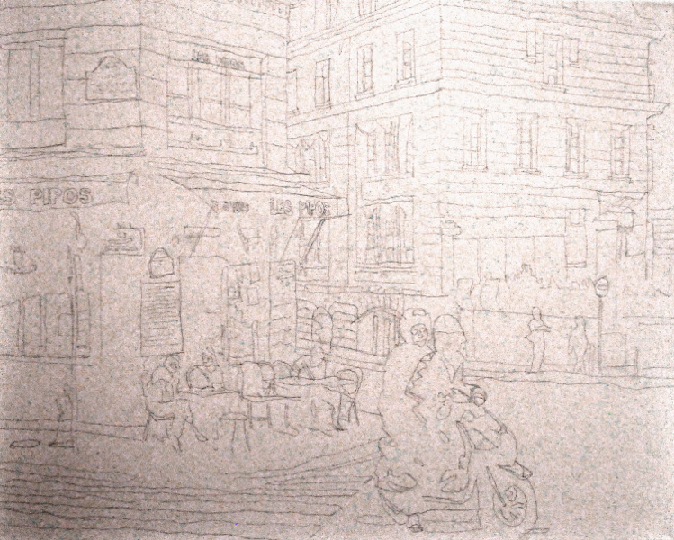 David Larsen Fine Art Underdrawing