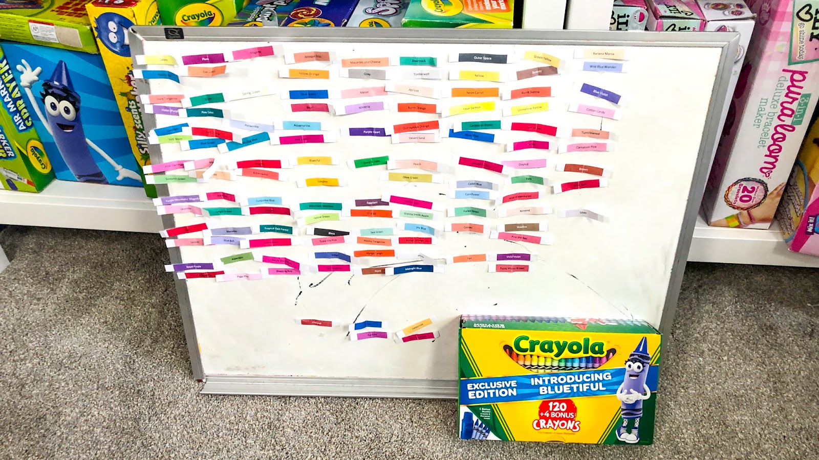 120 Crayola Colored Pencils Color Swatches! 