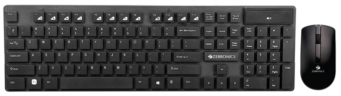 Zebronics Zeb-Companion wireless keyboard and mouse combo.