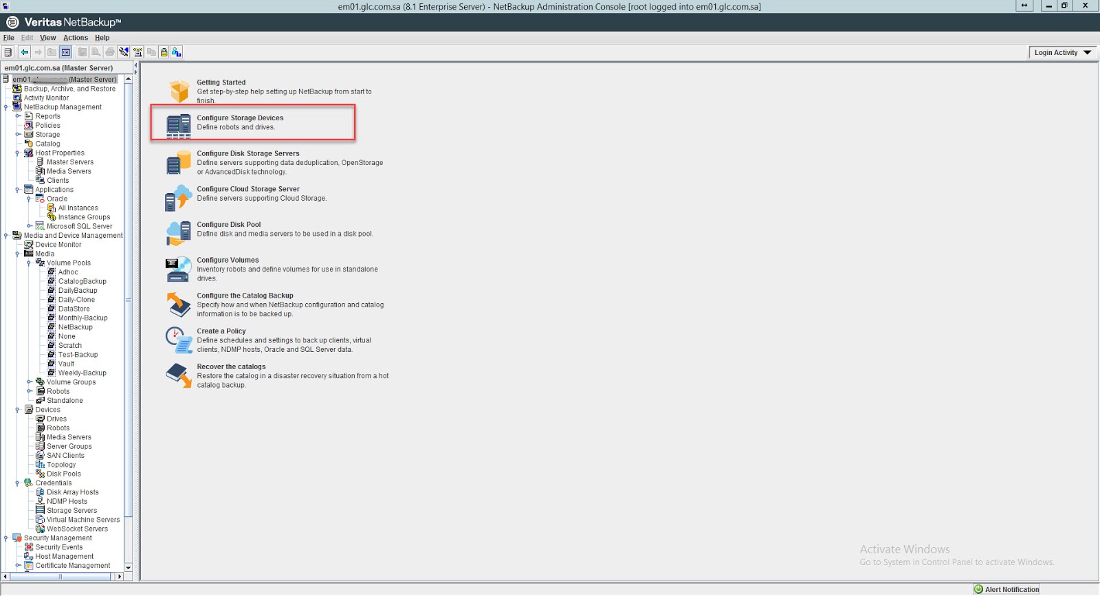 NetBackup Administration