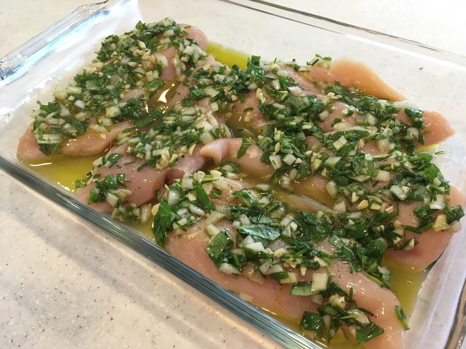 Successfully Gluten Free! Easy Herb & Garlic Chicken perfect over pasta